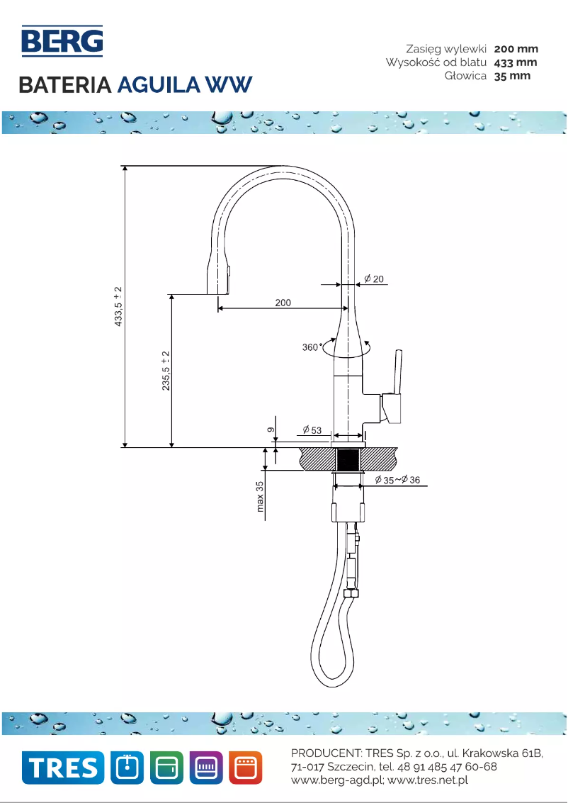 Imagen de la primera página del manual del dispositivo Aguila WW