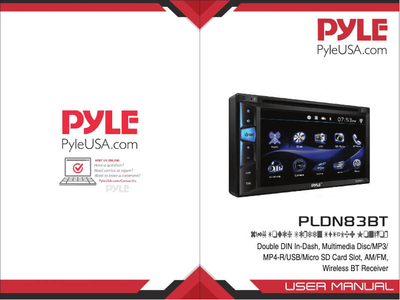 Imagen de la primera página del manual del dispositivo PLDN83BT.5