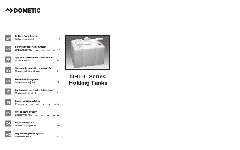 Página nº 1 - Manual de usuario Dometic DHT88L