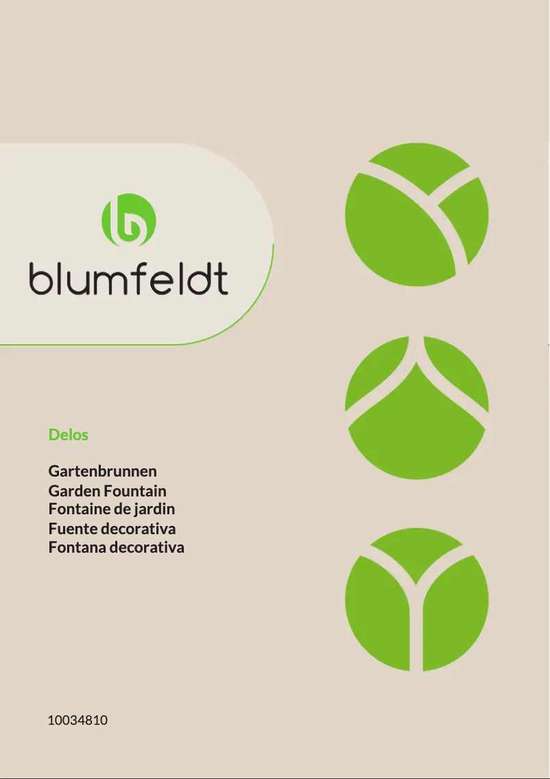 Imagen de la primera página del manual del dispositivo Delos