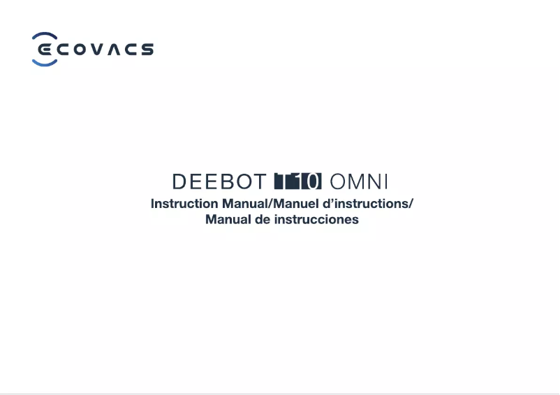 Imagen de la primera página del manual del dispositivo DEEBOT T10 OMNI