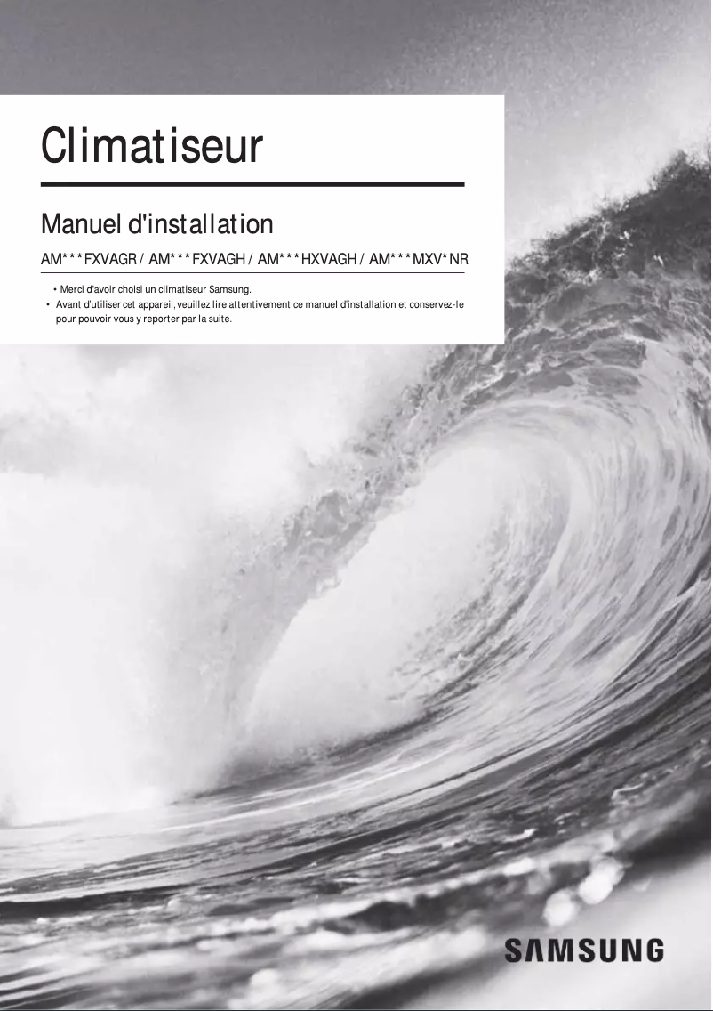 Imagen de la primera página del manual del dispositivo AM080FXVAGR