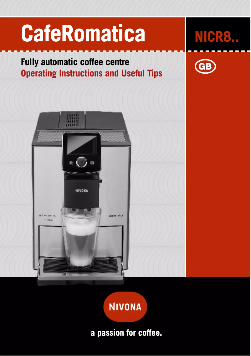 Página 1 del manual Manual de usuario Nivona CafeRomatica 825
