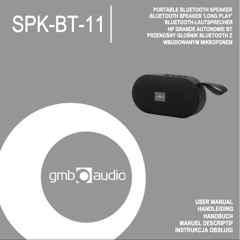 Imagen de la primera página del manual del dispositivo SPK-BT-11