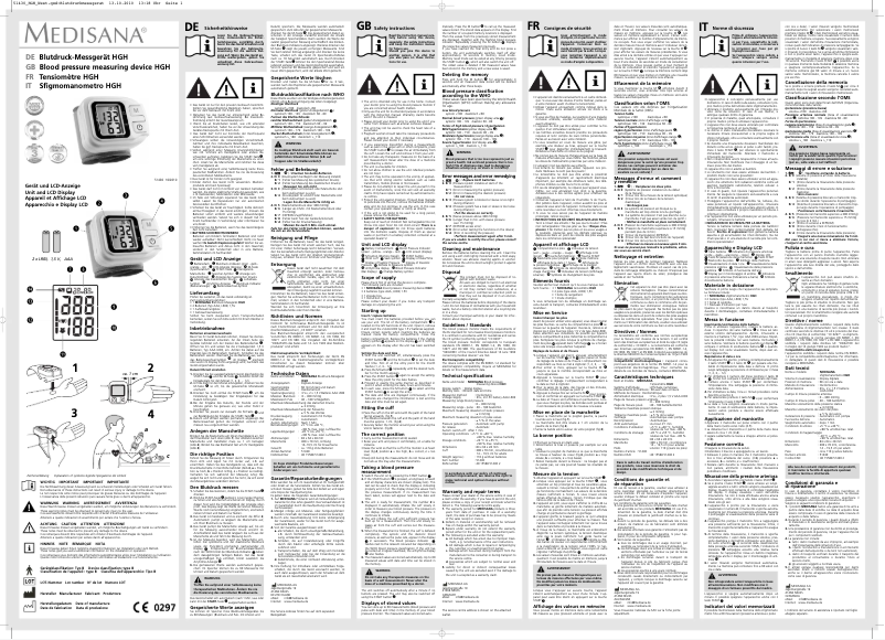 Imagen de la primera página del manual del dispositivo HGH 51430