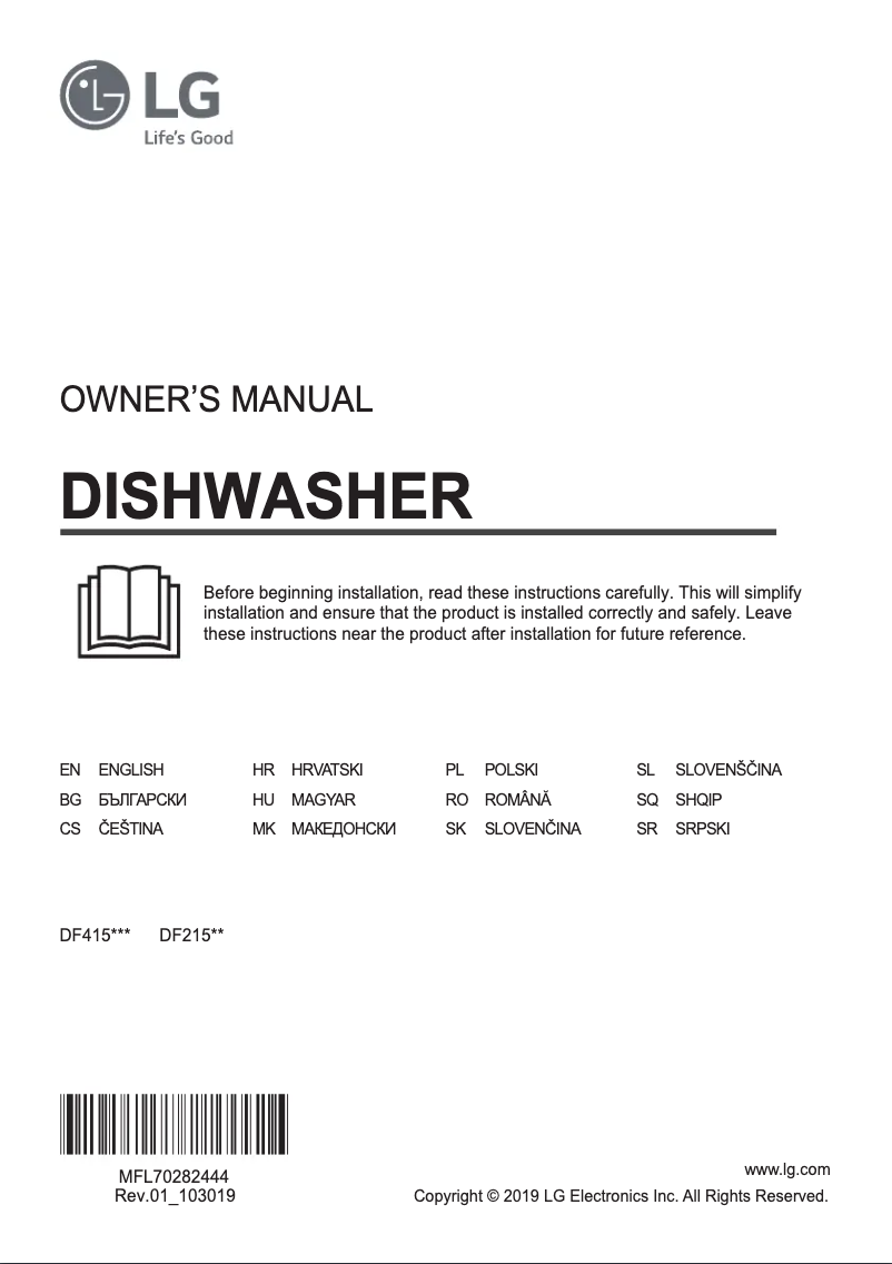 Página nº 1 - Manual de usuario LG DF215FP