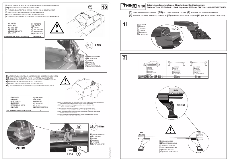 Página 1 del manual Manual de usuario Twinny Load S 30