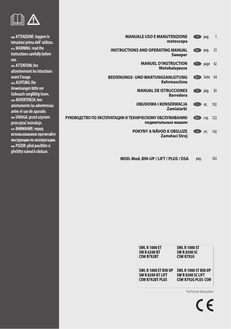 Imagen de la primera página del manual del dispositivo SWL1000ET