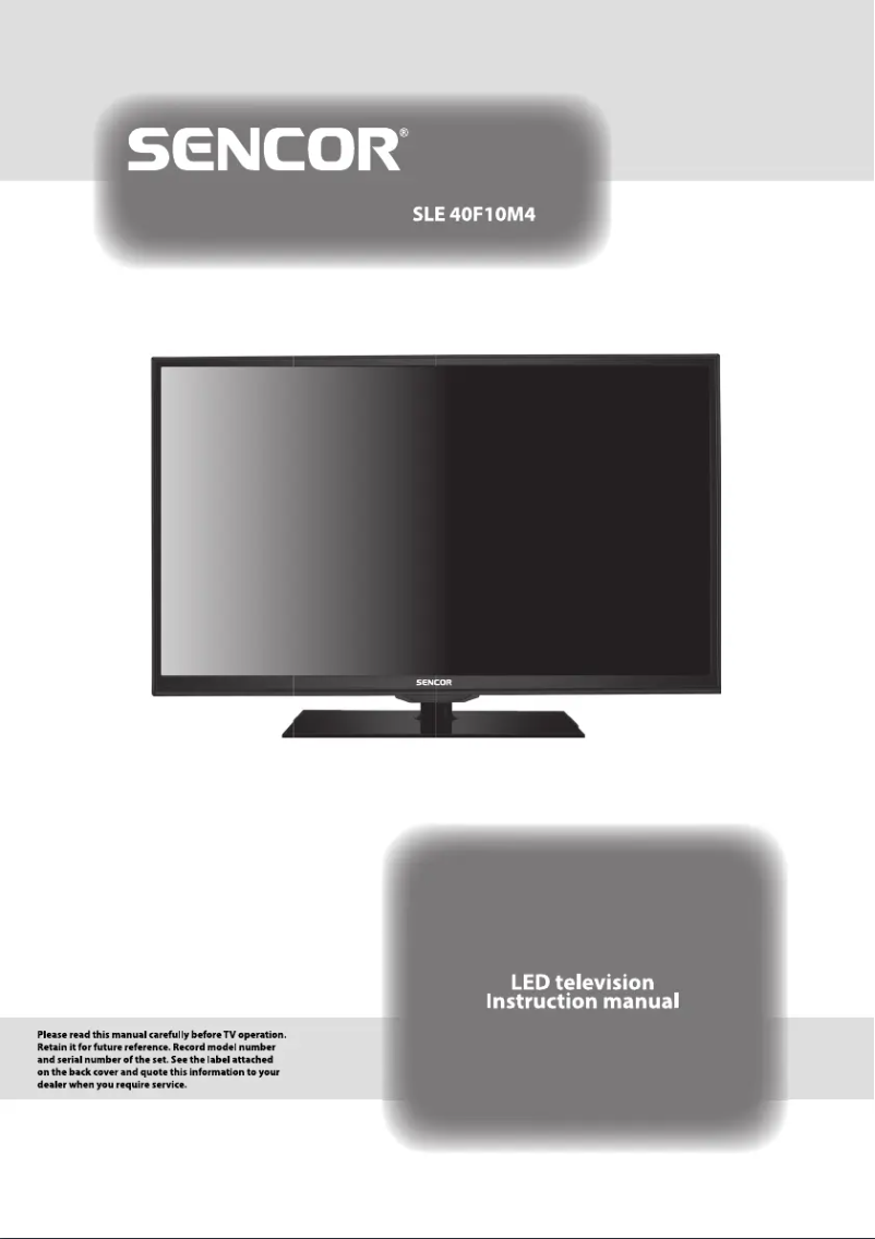 Imagen de la primera página del manual del dispositivo SLE 40F10M4