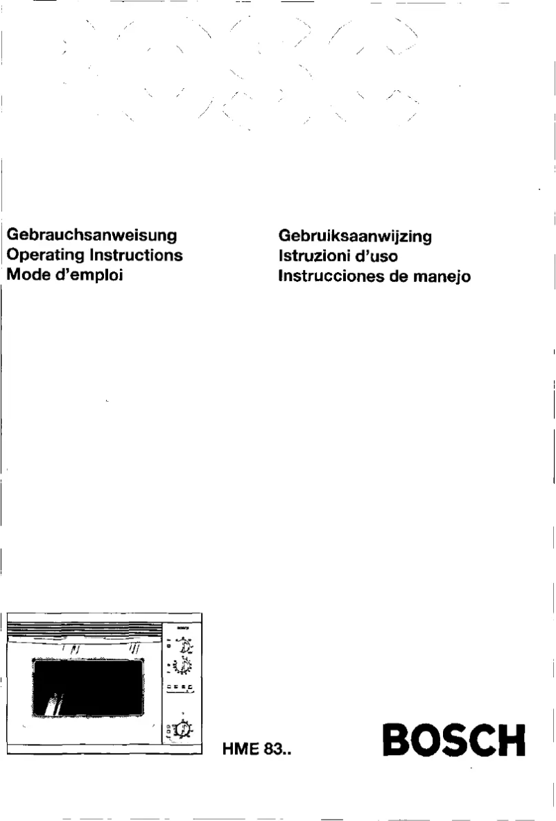 Página 1 del manual Manual de usuario Bosch HME8320