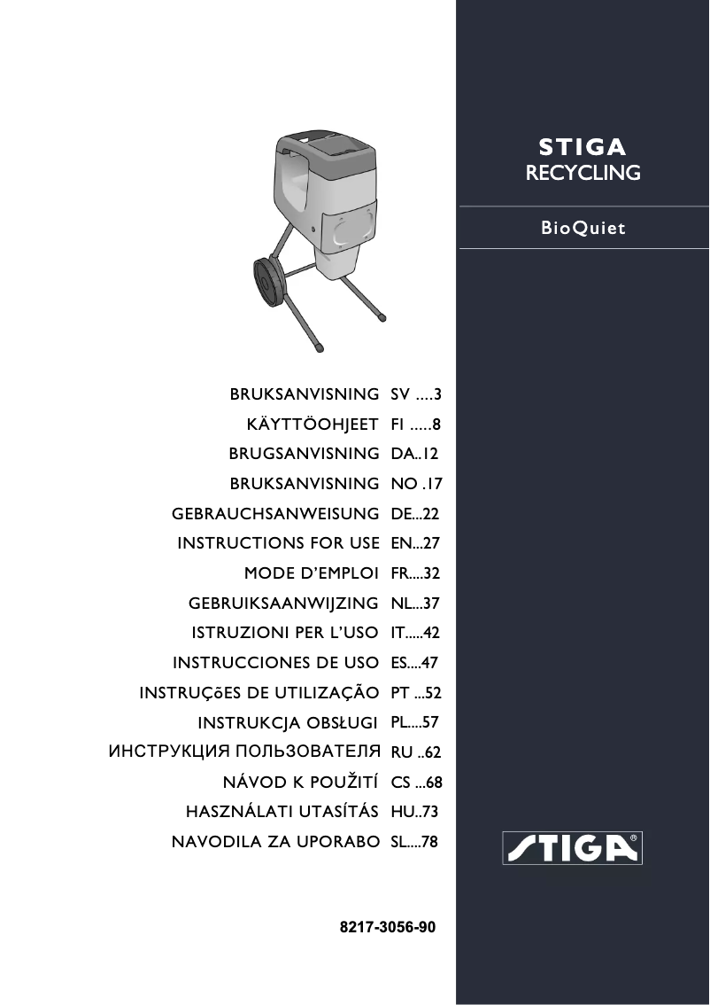 Página nº 1 - Manual de usuario Stiga BioQuiet