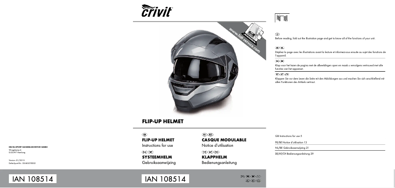 Página 1 del manual Manual de usuario Crivit DS-MULTIX302