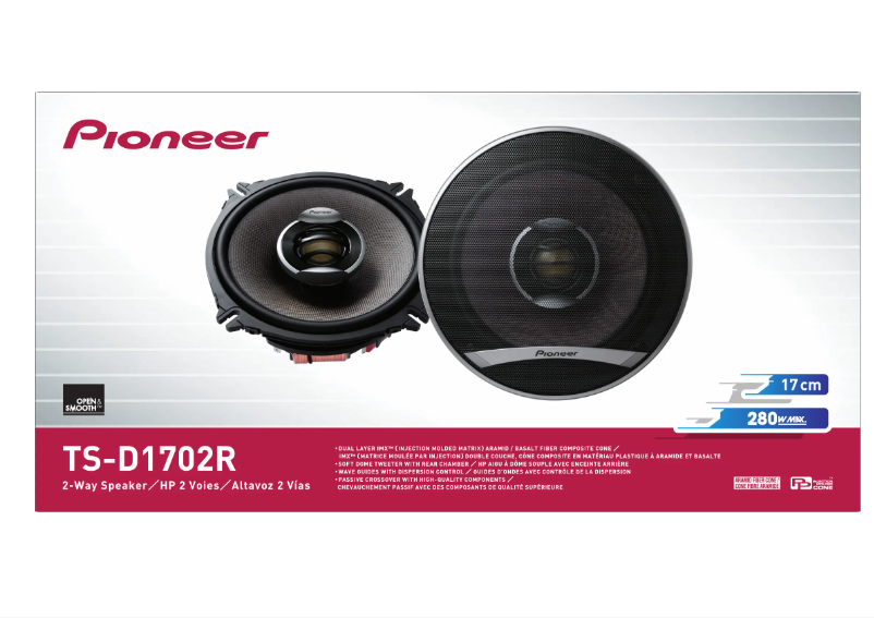 Página 1 del manual Manual de usuario Pioneer TS-D1702R