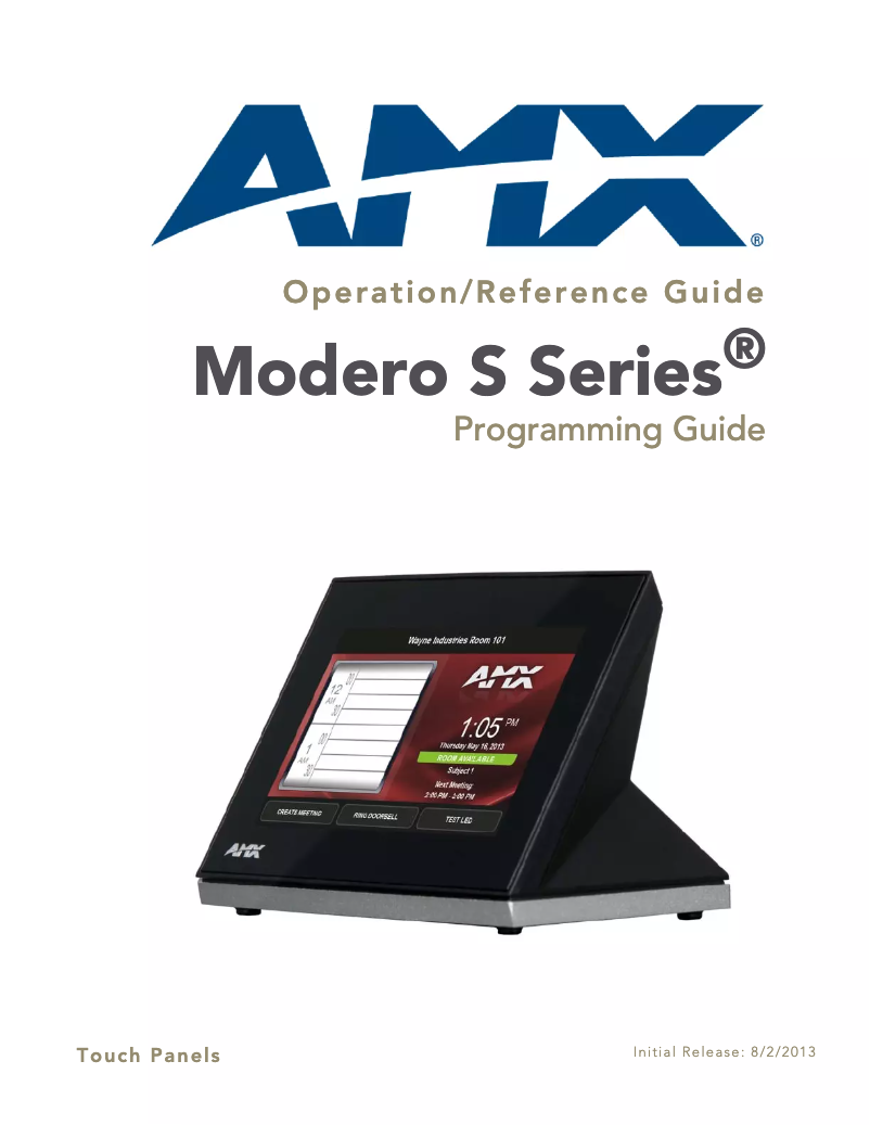 Imagen de la primera página del manual del dispositivo Modero MST-701