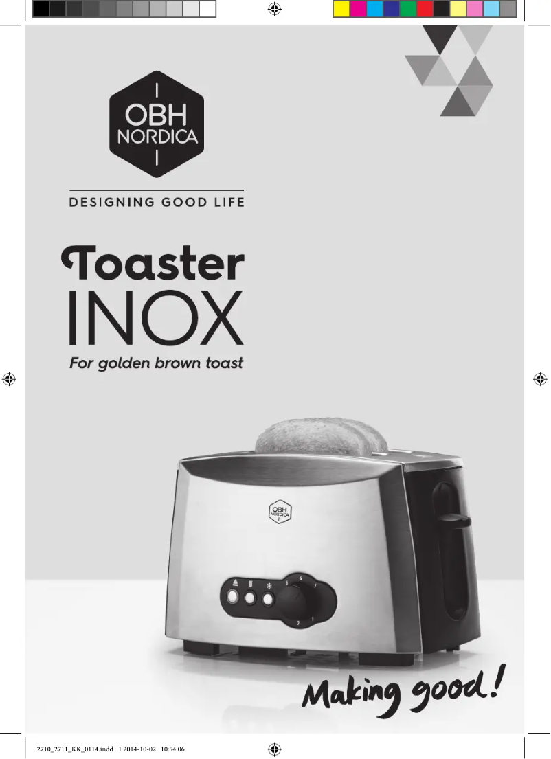 Página nº 1 - Manual de usuario OBH Nordica Inox 2711