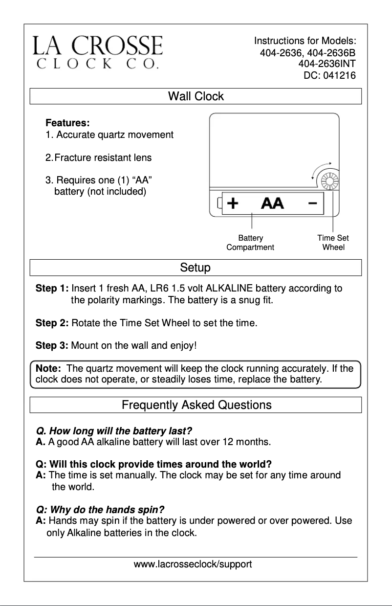 Imagen de la primera página del manual del dispositivo 404-2636B