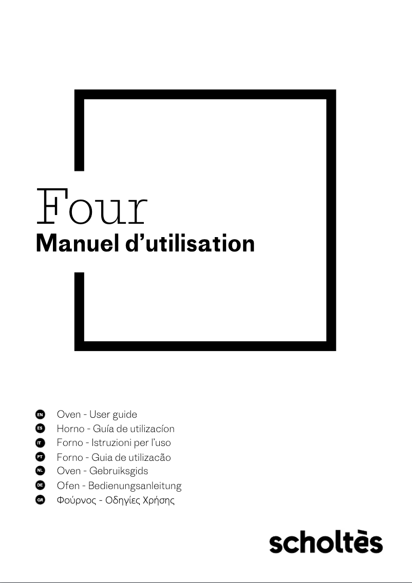 Página 1 del manual Manual de usuario Scholtès SOFP1610W