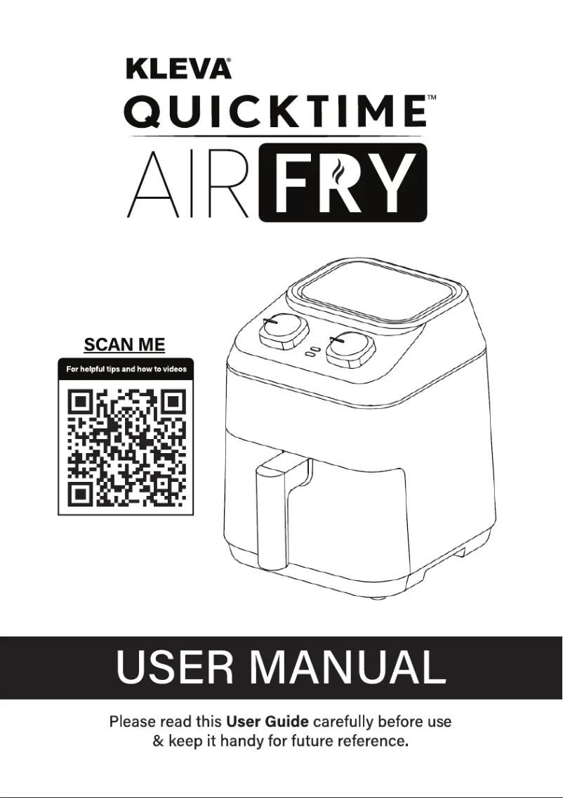 Imagen de la primera página del manual del dispositivo QuickTime AirFry