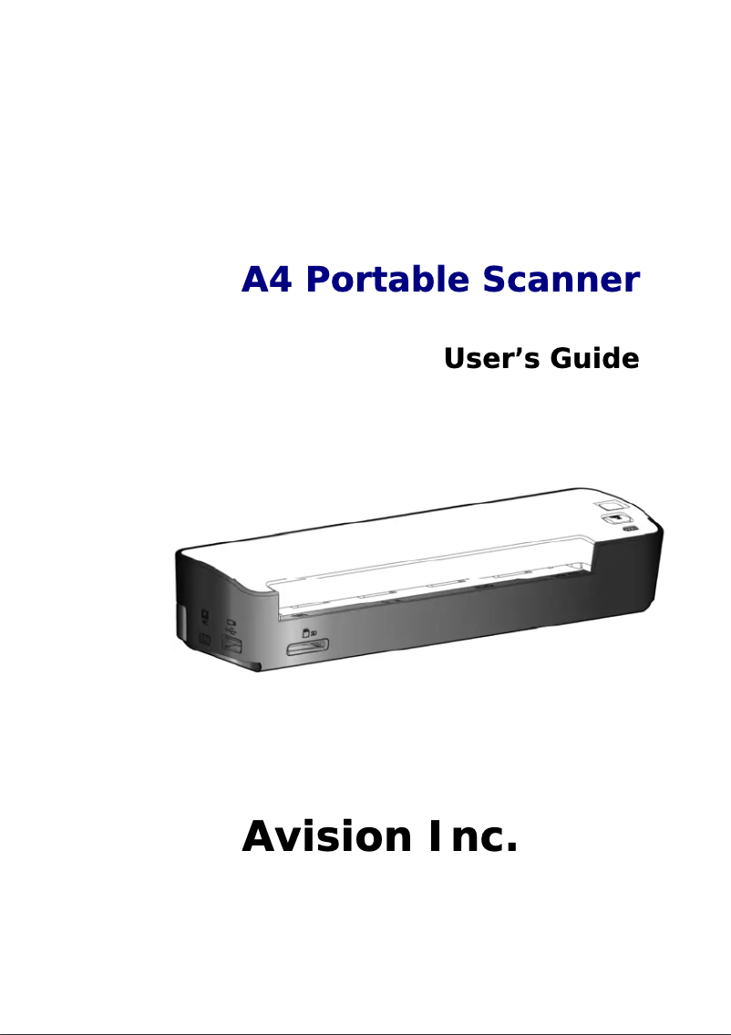 Página 1 del manual Manual de usuario Avision IS25