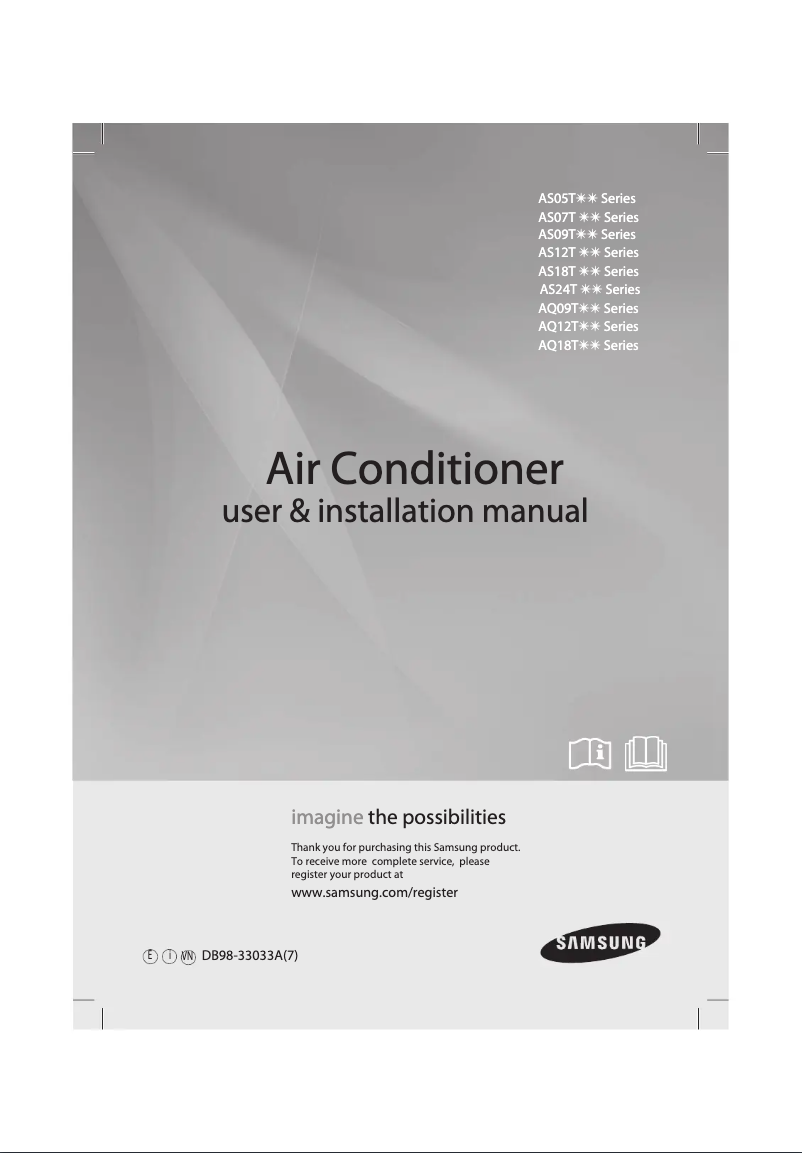 Página 1 del manual Manual de usuario Samsung AS09TWQN