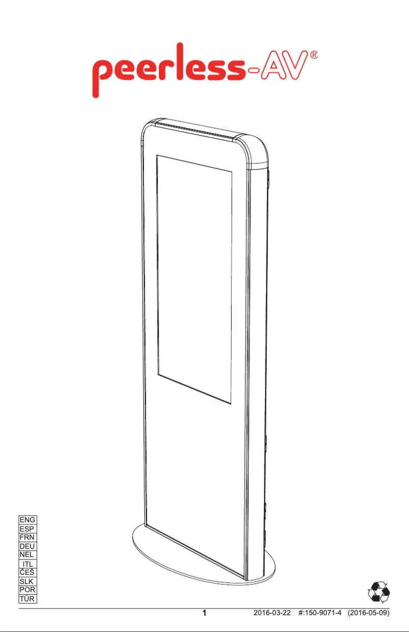 Página 1 del manual Manual de usuario Peerless-AV KIPC548