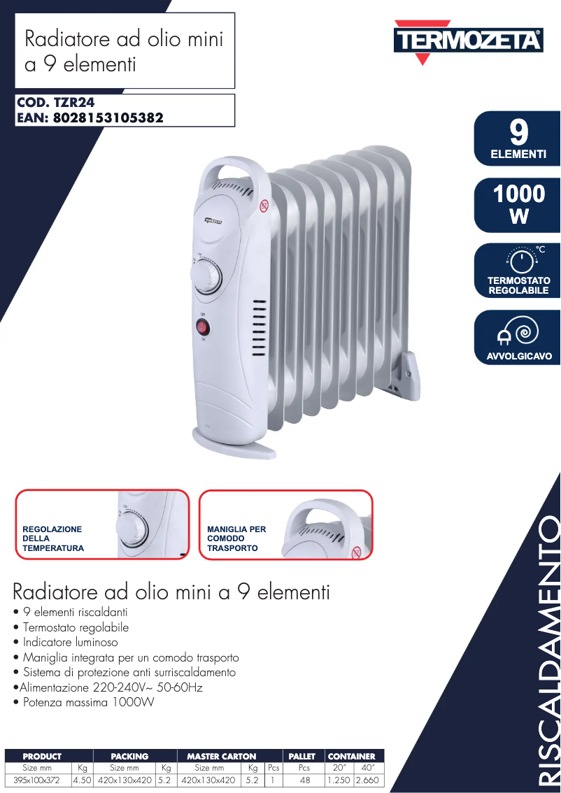Imagen de la primera página del manual del dispositivo TZR24