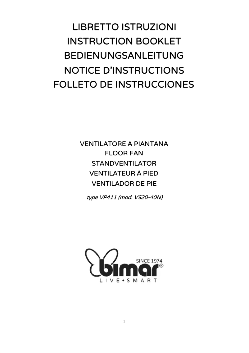 Página 1 del manual Manual de usuario Bimar VP411