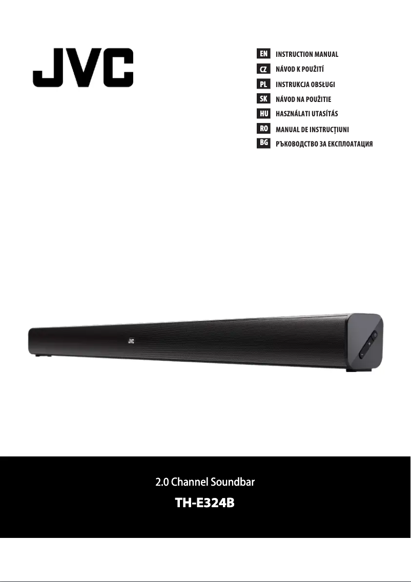 Imagen de la primera página del manual del dispositivo TH-E324B