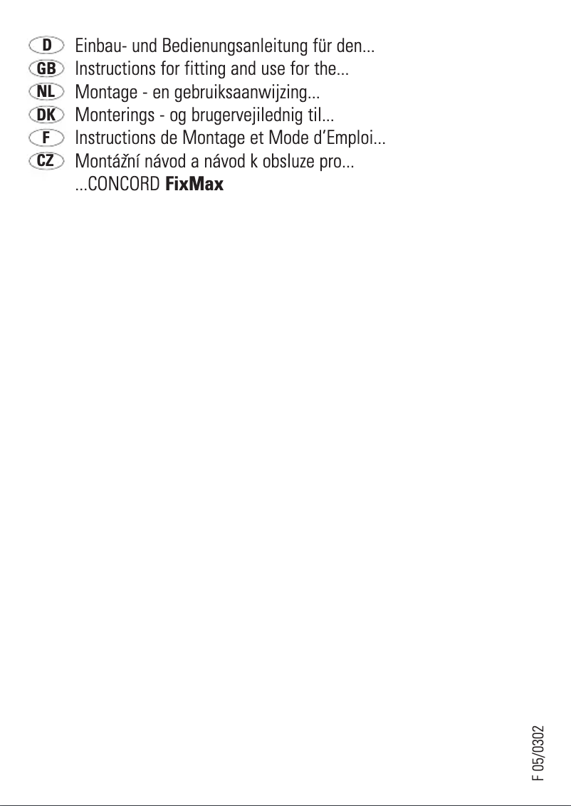 Imagen de la primera página del manual del dispositivo Fixmax