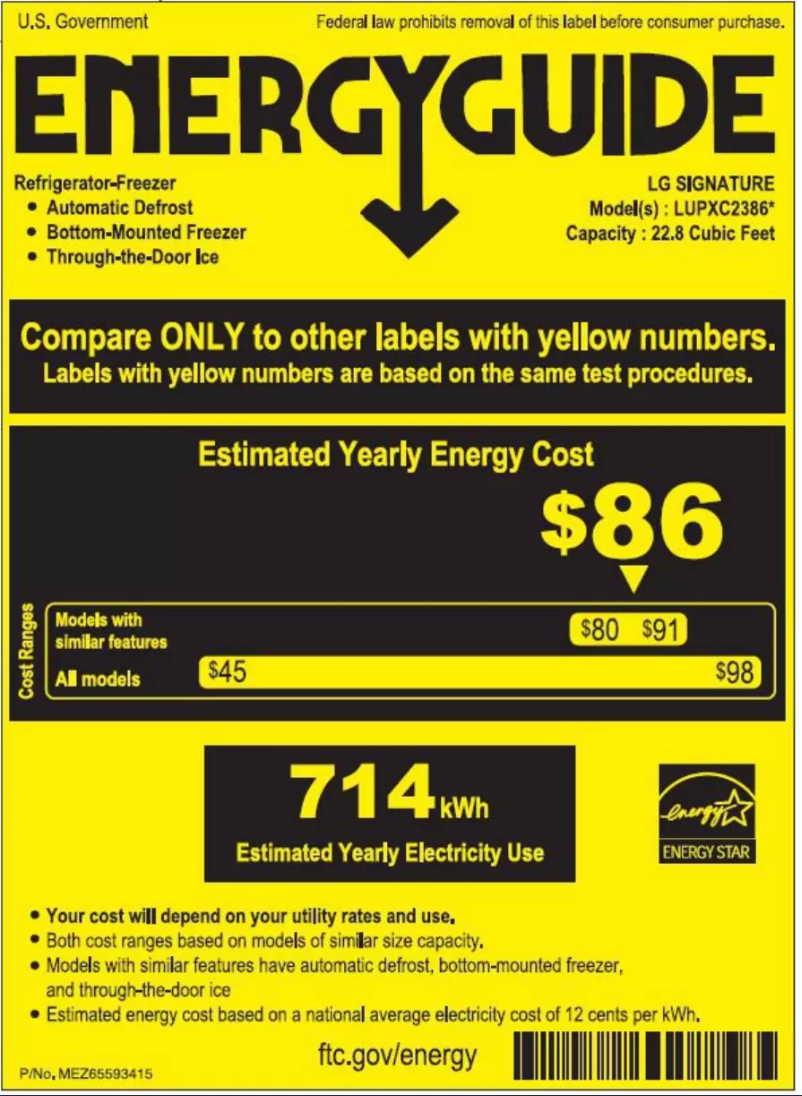 Imagen de la primera página del manual del dispositivo LUPXC2386