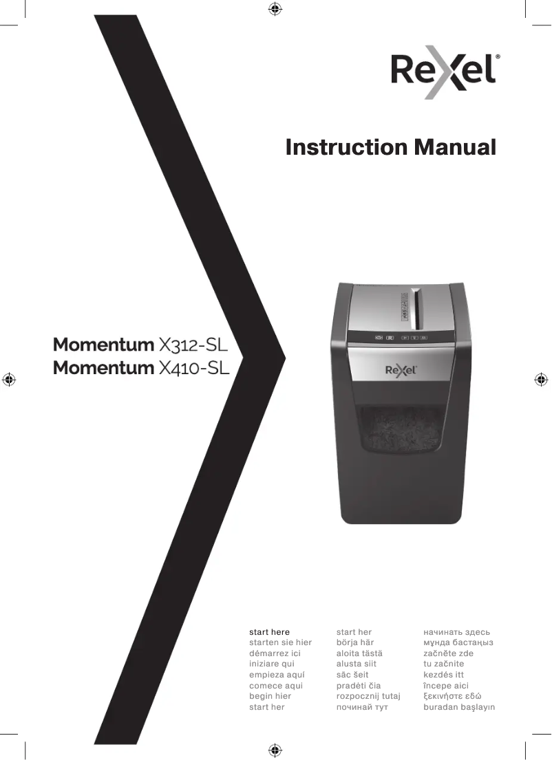 Imagen de la primera página del manual del dispositivo Momentum X312-SL