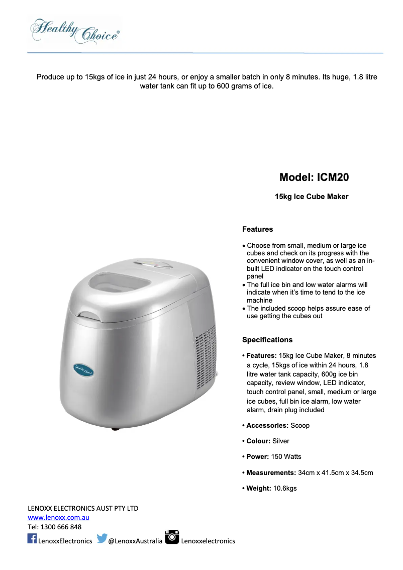 Imagen de la primera página del manual del dispositivo ICM20