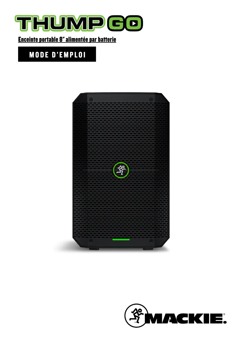 Imagen de la primera página del manual del dispositivo Thump GO