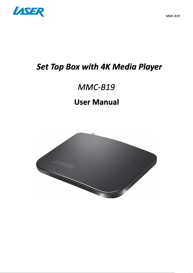 Imagen de la primera página del manual del dispositivo MMC-B19