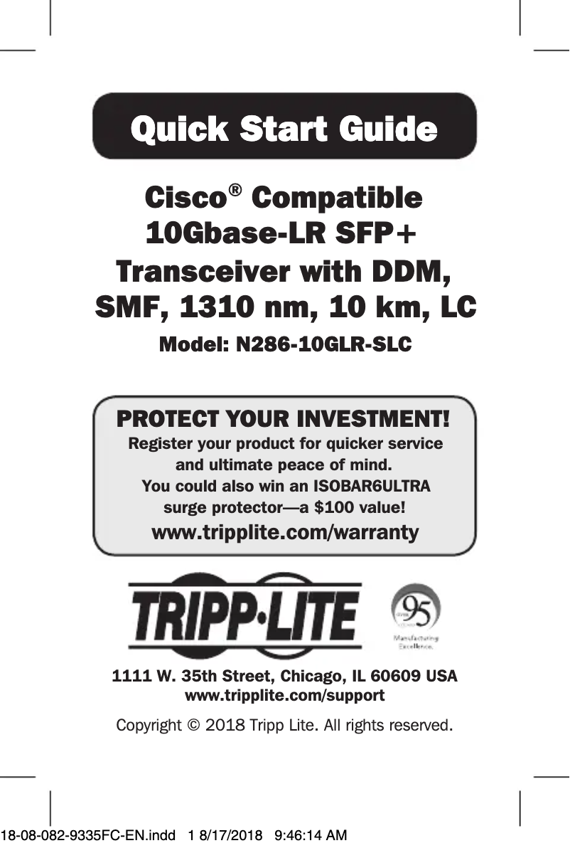 Imagen de la primera página del manual del dispositivo N286-10GLR-SLC
