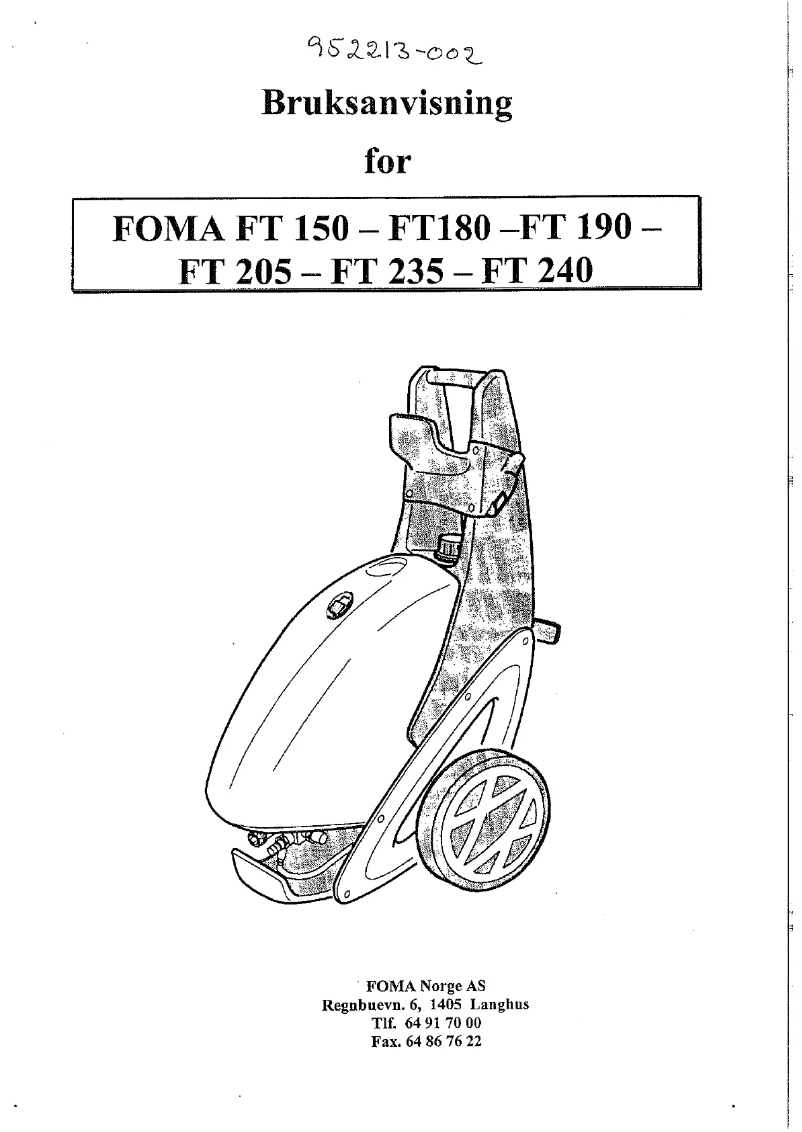 Imagen de la primera página del manual del dispositivo FT150