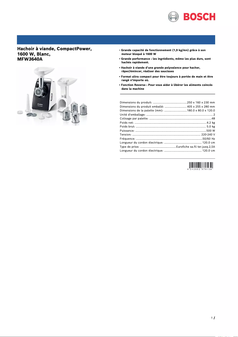 Imagen de la primera página del manual del dispositivo CompactPower MFW3640A