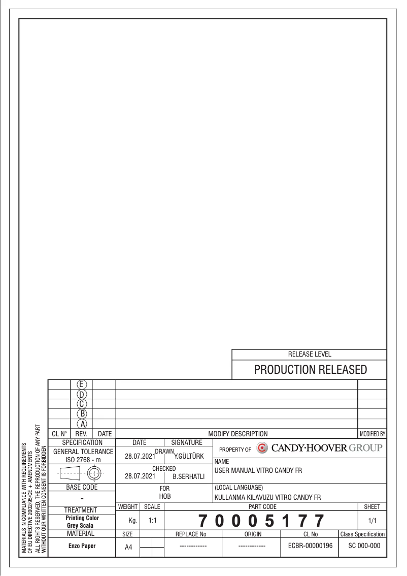 Imagen de la primera página del manual del dispositivo CH63CT
