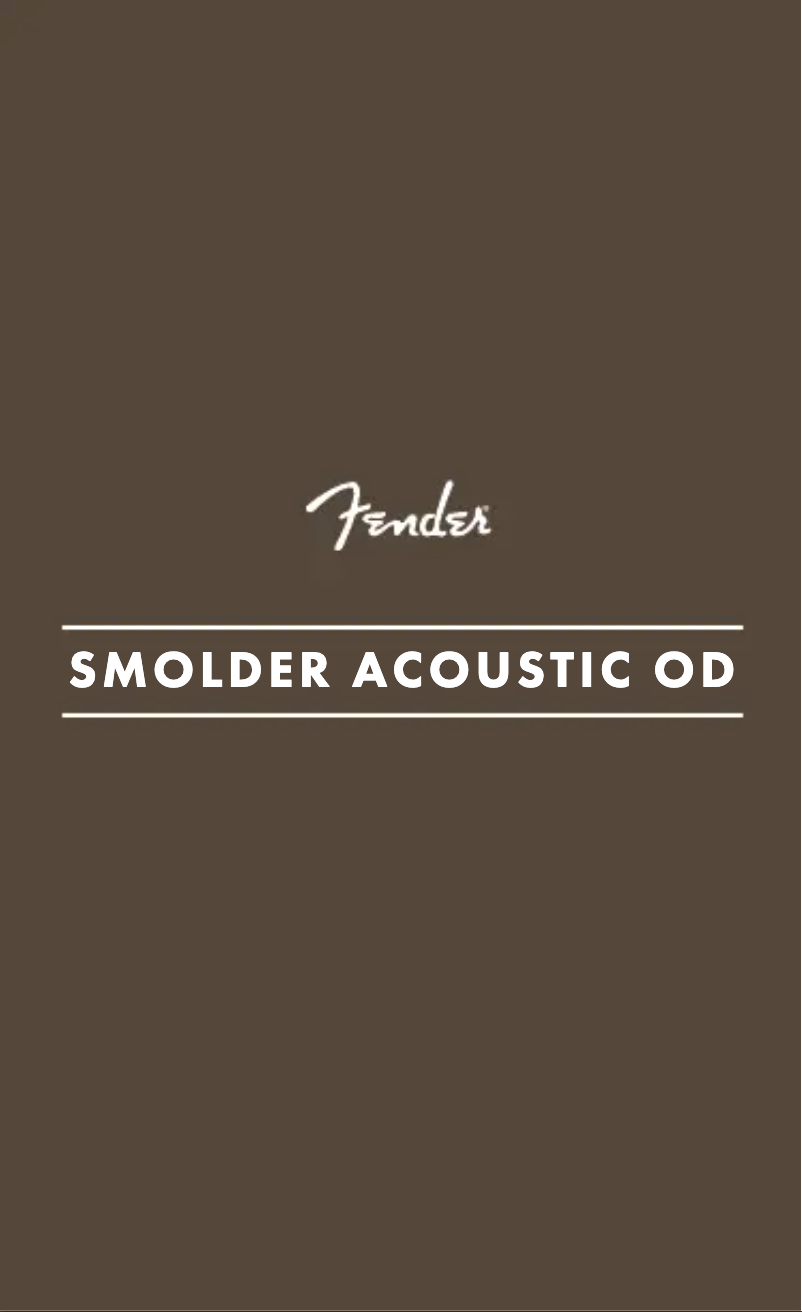 Página nº 1 - Manual de usuario Fender Smolder Acoustic Overdrive