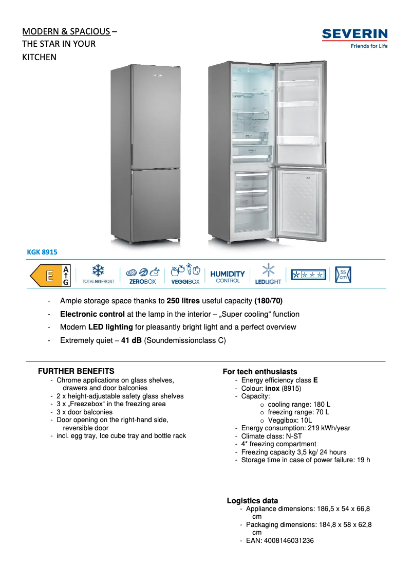 Página nº 1 - Ficha técnica Severin KGK 8915