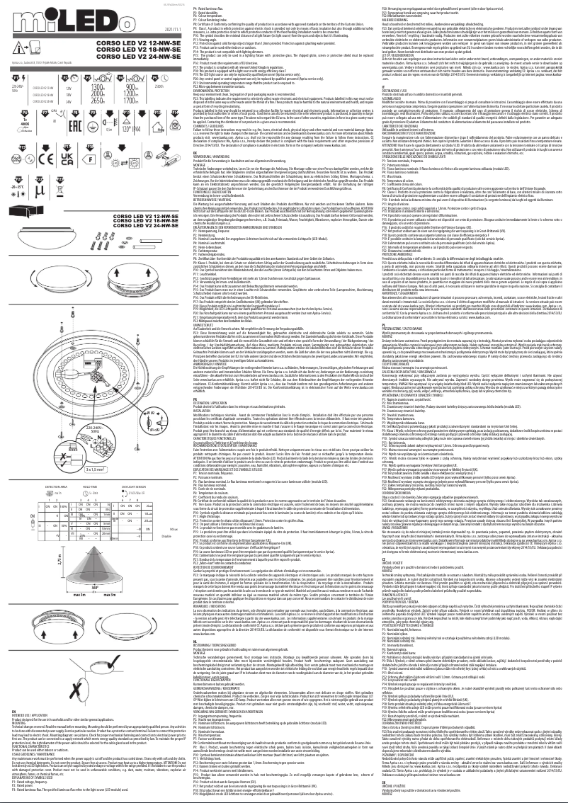 Página 1 del manual Manual de usuario Kanlux CORSO LED V2 24-NW-SE