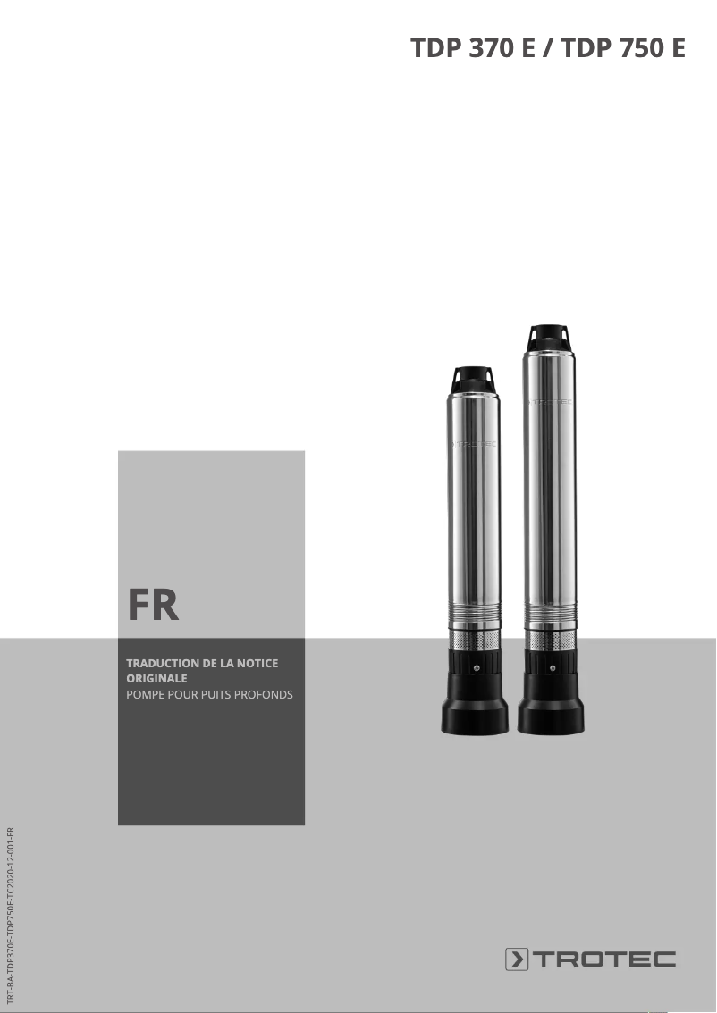 Imagen de la primera página del manual del dispositivo TDP 370 E