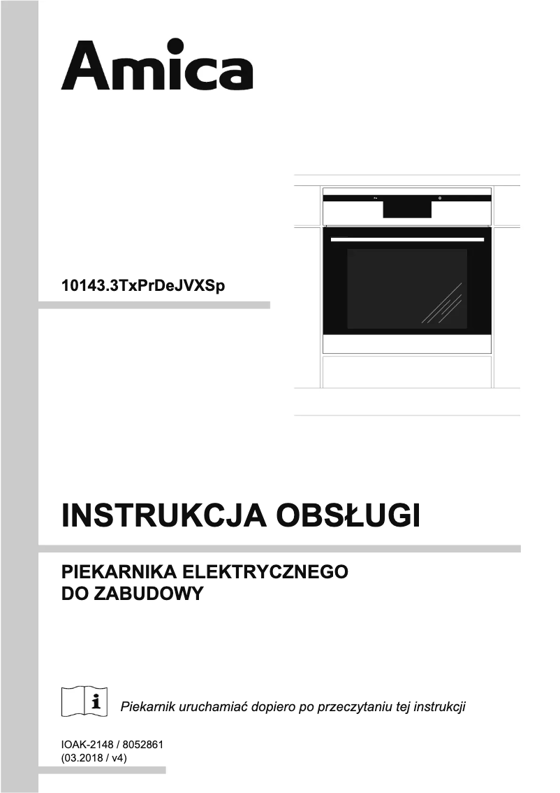 Página 1 del manual Manual de usuario Amica EBI 712104 AA PYRO