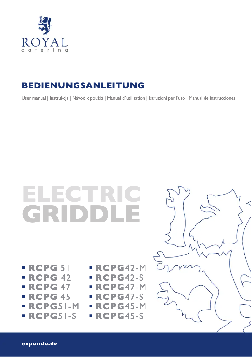 Imagen de la primera página del manual del dispositivo RCPG51-M