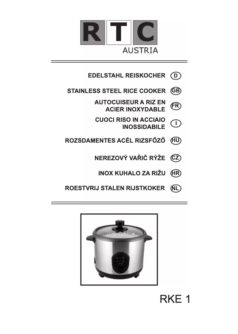Imagen de la primera página del manual del dispositivo RKE 1