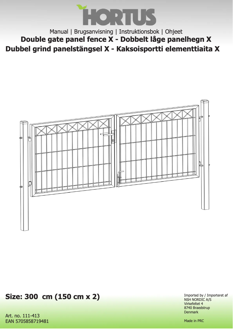 Imagen de la primera página del manual del dispositivo 111-413