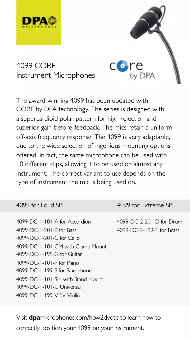 Imagen de la primera página del manual del dispositivo 4099 Core