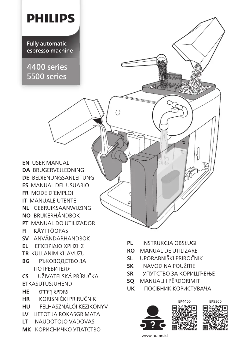 Página 1 del manual Manual de usuario Philips Series 5500 EP5547
