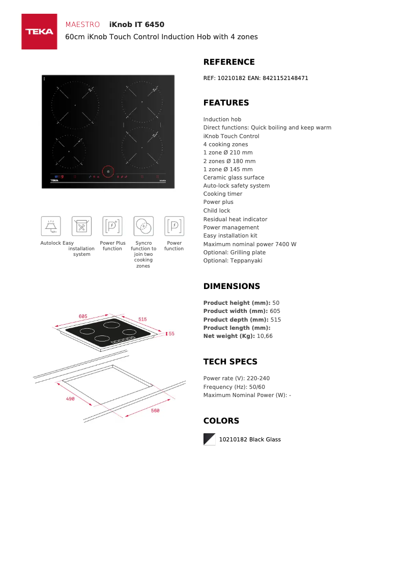 Imagen de la primera página del manual del dispositivo IT 6450