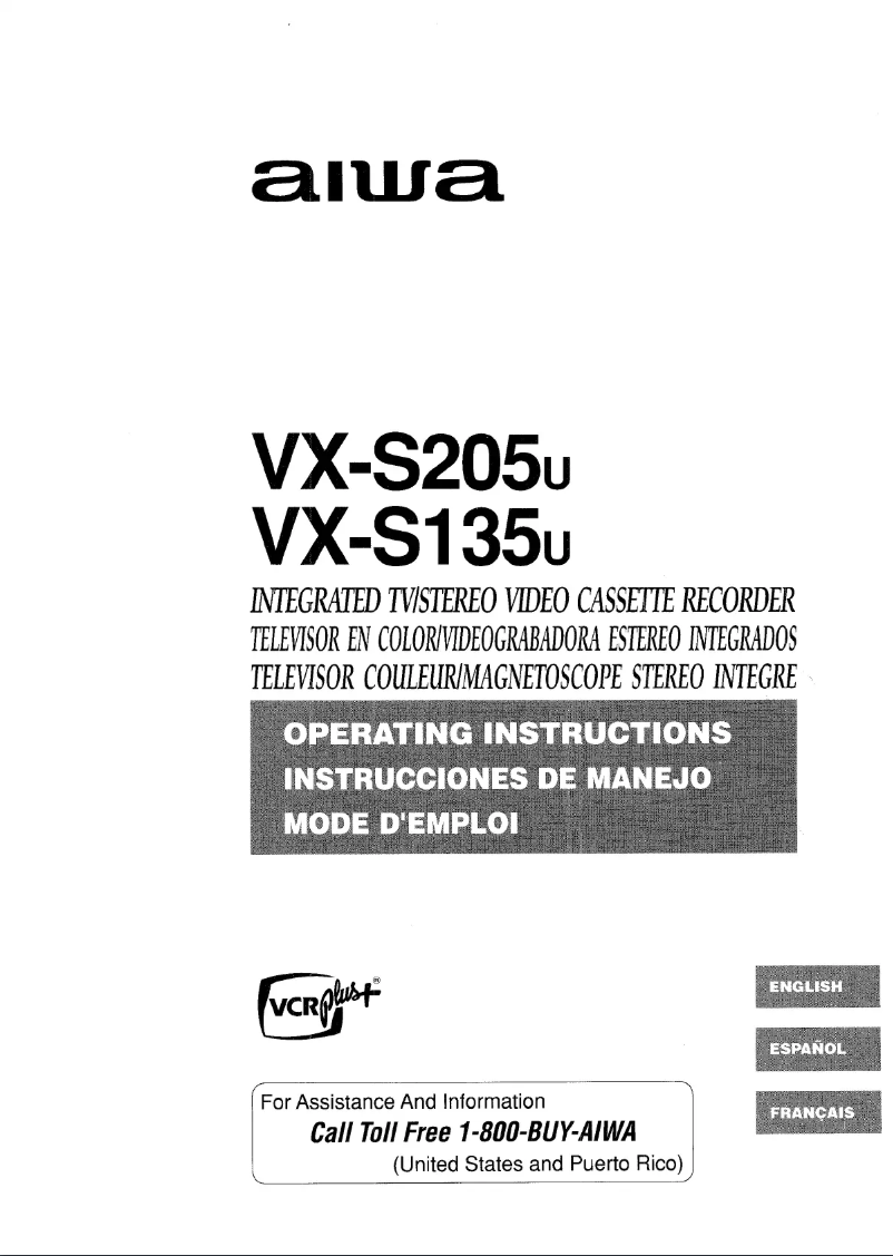 Imagen de la primera página del manual del dispositivo VX-S135